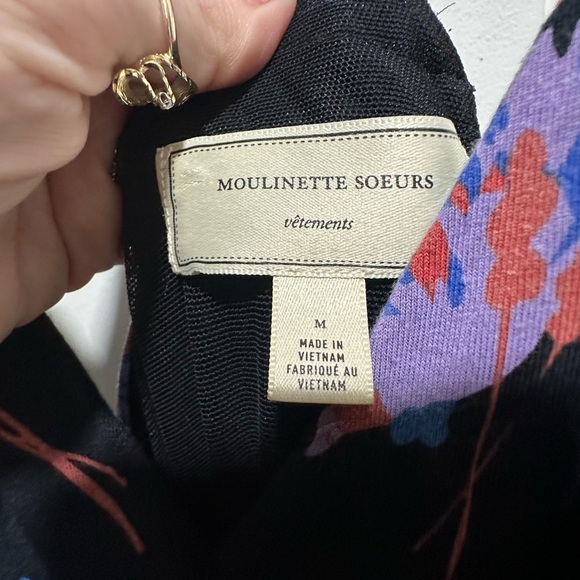 Anthropologie Moulinette Soeurs Willa Tie Waist Jumpsuit Women’s Size Medium M - Picture 4 of 8